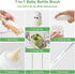 NONENDU Set 7 1 Set Baby Bottle Brush - Baby Bottle Cleaner Kit with Nipple Brush, Silicone Bottle Brush, Straw Cleaner