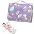 Portable Changing Pad for Baby - Butterfly Purple Waterproof Diaper Changing Mat Travel Changing Pad with Built
