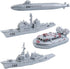 18 Inches deAO Aircraft Carrier Toy with Scale Model Warplanes Warships Military Vehicles Battleship Helicopter Planes