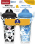 Playtex Baby Sipsters Stage 3 Spill-Proof, Leak-Proof, Insulated Toddler Straw Sippy Cups - Milk and Water, 9 Oz, 2 Count by Playtex Baby