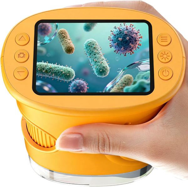 BMDSAE 1000X Handheld Digital Microscope for Kids: Pocket Microscope with 2.0" IPS Screen