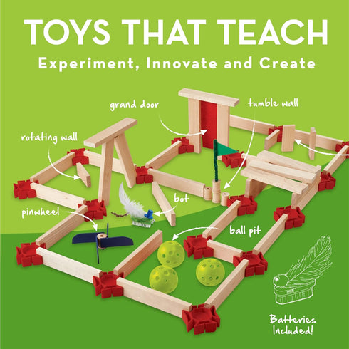 Set Mindware KEVA Maker Bot Maze Building