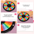 Adult Conversation Starter Ice Breaking Team Games - 9.4 Inch Table Prize Wheel for Team Building Work Office