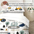 Set 4-Piece Set Toddler Bedding for Boys - Truck Bedding Comforter for Kids, Soft Comfort Construction Vehicle Bedding