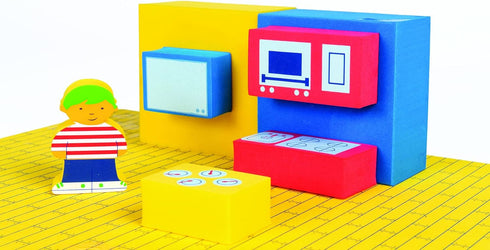 Floating Adventure House Bath Toy - Fun Bath Blocks for Kids