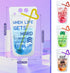 Video Game Party Favors Drink Pouch Cups with Straws, Reusable Clear Zipper Bags for Birthday Party Decor
