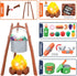 MITCIEN Kids Camping Toys Set with Tent, Outdoor Camping Toys for Toddlers Boys Girls Age 3-6