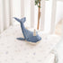 100% 28" 52" Crane Baby Cotton Under The Sea Fitted Crib Sheet with Jellyfish Design, Neutral Crib Sheets, Fitted