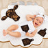 Maitys 14 Pieces Cow Baby Monthly Milestone Cards Rustic Wooden Ornament Herd Signs Cattle Newborn Photography Props