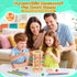 WhimsiPlay 42-Stick 3 4 5 6 Counting, Montessori Wooden Board Game, Dice Game, Math Puzzle Toy for Kids Years Old