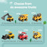 Take Apart Toy Excavator with Electric Screwdriver, Remote Control Construction Set for Indoor/Outdoor STEM Play
