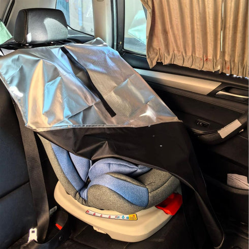 MENGLANSI Lightweight Automotive Seat Sun Shade Heat Blocking Technology Quick Fold Design for Infant Carriers Portable