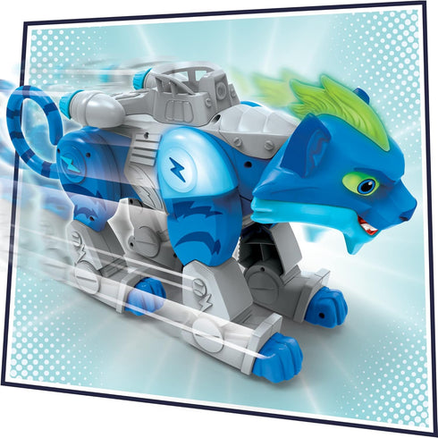 PJ Masks Animal Power Charge and Roar Power Cat, Interactive Preschool Toys with 20+ Lights and Sounds