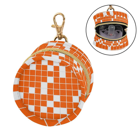 YETTASBIN Checkered Plaid Portable Pacifier Holder Case with Metal Hook Buckle & Zipper for Diaper Bag and Stroller