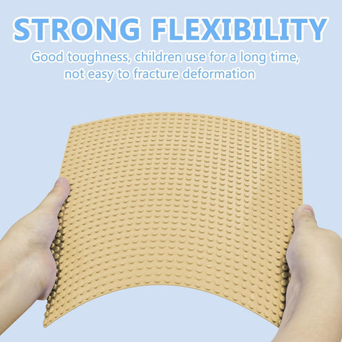 LABITITOUR 10"x10" Pack 6 of Classic Building Baseplates,Building Toy Base Boards to Build On, Brick Toy Builders Mat