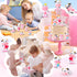 36 Swimming Jenaai Pcs Cute Rubber Cows Bulk Squeak Floating Cow for Kids Bath Toys Rubber Animals Shower Bathtub Toy