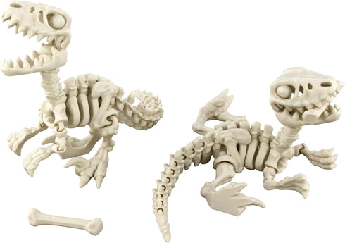 5PCS 3D 3D 3D PowerTRC Printed Dinosaur Skeletons, T-Rex Triceratops Stegosaurus Velociraptor Spinosaurus Fidget Toys