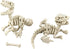 5PCS 3D 3D 3D PowerTRC Printed Dinosaur Skeletons, T-Rex Triceratops Stegosaurus Velociraptor Spinosaurus Fidget Toys