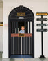 Preboun Train Party Decorations Train Ticket Station Ticket Hall Door Curtain Decor Hall Door Cover for Railroad