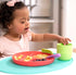 Easy Scoop & Hold Plate Set - Set of 2 Silicone Plates for Babies, Toddlers, Kids with Dividers, Dishwasher Safe