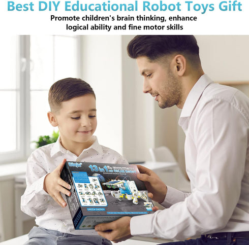 13-in-1 8 9 10 11 12 8-12, Dioju Solar Robot Toys for Ages Year Old Boys Girls, STEM Science Kits for Kids Age Building