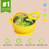 Bantroplis 2-in-1 Set SUS304 4Pack Stainless Steel Baby Bowls with Suction, Toddler Feeding Non-Toxic | Unbreakable