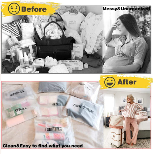 15 Pack Delivery,11 14 Inch Mommy Packed Hospital Bags for Labor and x Maternity Hospital Bag Essentials for Dad