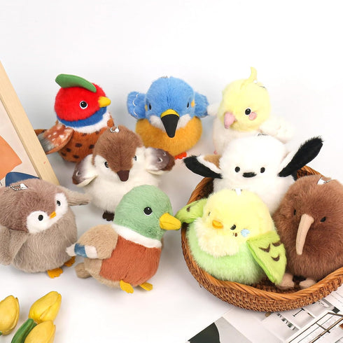 ABEARCAR 4.5 Inches Penguin Stuffed Animal Penguin Plush Toy Holder Bag Pendant Party Favor Christmas Birthday