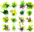 Cayway Dollhouse Plant Miniature - 20 PCS Mini Potted Plants for Dollhouse Garden Decorations