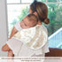 decor gift 4 Pack 22x11in Cotton Baby Burp Cloth Easy Care Spring Butterflies Flowers Beige spit up Cloth for Babies