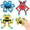 Transformable Fidget Spinner Toys for Kids & Adults, 3 PCS Fidget Toys for Anxiety, Sensory Travel Toys