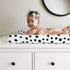 Changing Pad Cover Set by Ely's & Co | 2 Pack 100% Jersey Cotton Black and White Abstract Stripes and Dots