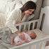 2Pack lulumoon Mini Crib Sheets Muslin: Soft Cotton Fitted Mini Crib Mattress Sheets for Boys and Girls
