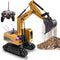 Construction Excavator Toy - Kids Toy Engineering Digger Truck, Remote Control Rechargable