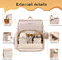 vosmles Backpack Backpack Stylish Baby Diaper Bag, Baby Bag with Changing Pad, Pacifier Case& Stroller Straps, Large