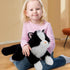 5Pcs Set, 20 inch 4 Tezituor Cat Stuffed Animals Large Realistic Stuffed Cat with Cute Kittens Baby, Soft Black