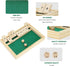 Wooden Shut The Box Game - Classic 2 Player Dice Game, Tabletop Version, Popular Pub Game for Kids