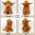 Highland Cows Plush Toy, Stuffed Animal, Cute Scottish Highland Cows, 11 in, Christmas Birthday Present for Adults Boys