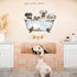 Cute Puppy Bubble Bath Wall Stickers, sacinora Dog Bathtub Pet Wall Decals Removable Vinyl Peel and Stick for Bathroom