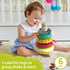 1-3, 6-12 1 Baby Ring Stacker Toy with Lights, Musical Stacking Toys for Toddlers Automatic Rotating Montessori Toys