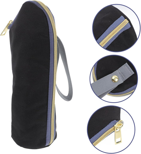 Toddmomy Zippered Insulated Bottle Carrier: Stroller Hanging Bag for Travel Milk Bottle Cooler & Warmer - Easy to Wipe