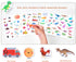 MIKNEKE 1-3 2-4 2 3 4 Jelly Reusable Sticker Books for Toddlers Years, Portable Travel Toys Sticker Activity Book