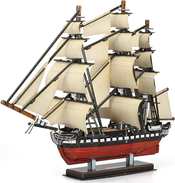 CubicFun 3D Ship Puzzles for USS Constitution Sailing Boat Models, 193 Pieces for Adults and Teens