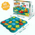3 4 5 6 7 8 STEM Board Games Kids Toys, Maze Brain Teaser Puzzles Learning Games, Logic Road Track Building Blocks