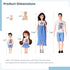 Pregnant Doll with Baby in Tummy, Family Dolls Set, Educational Welcome Baby Toys with 10 Family Members