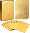 EAY Gold Deck of Cards, 2 Pack, Waterproof Playing Cards, Washable & Flexible
