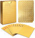 EAY Gold Deck of Cards, 2 Pack, Waterproof Playing Cards, Washable & Flexible