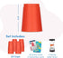 Set 24 18 Gamie Stacking Cups Game for Kids - Includes Cups, Fun Challenging Cards, and Water Timer - Family Games
