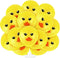60 Yellow Duck Balloons - Cartoon Duck Printed Latex Balloons for Wedding, Birthday, Baby Shower & Classroom Decoration