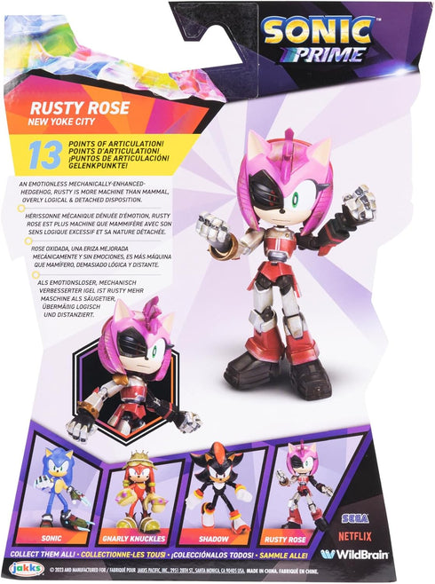 Sonic Prime 5" Articulated Action Figure - Rusty Rose Yoke City
